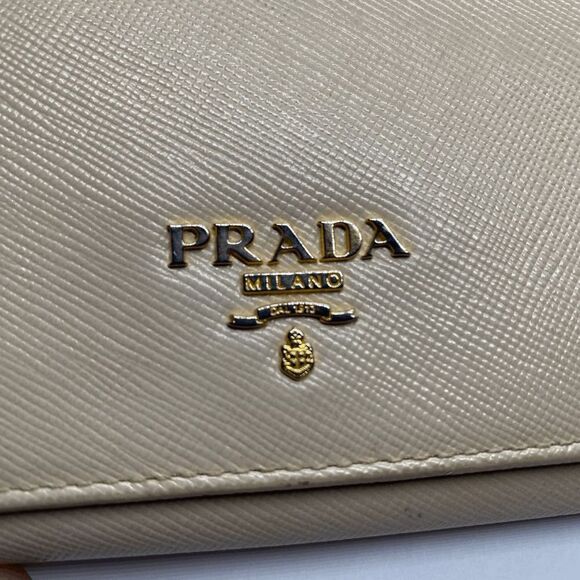 Authentic Prada Milano Beige Leather Long Designer Wallet - Picture 6 of 16